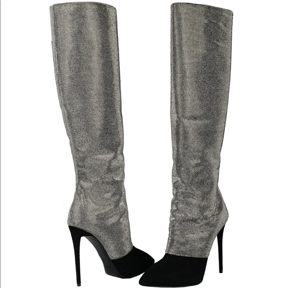 Giuseppe Zanotti silver studded boots!